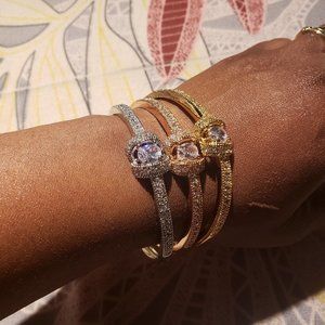 Adjustable 3 in 1 bracelet in colours gold, silver